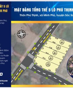 ảnh mặt bằng 5 lô tại Phú Thịnh, Minh Phú