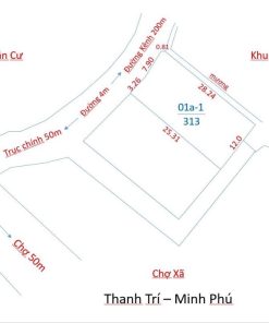 xã Minh Phú lô 313m2