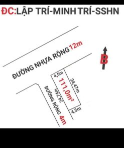 xã minh trí lô 111m2